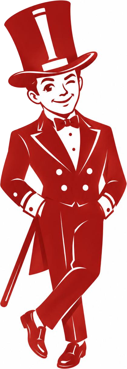 Top Hat Bakery mascot